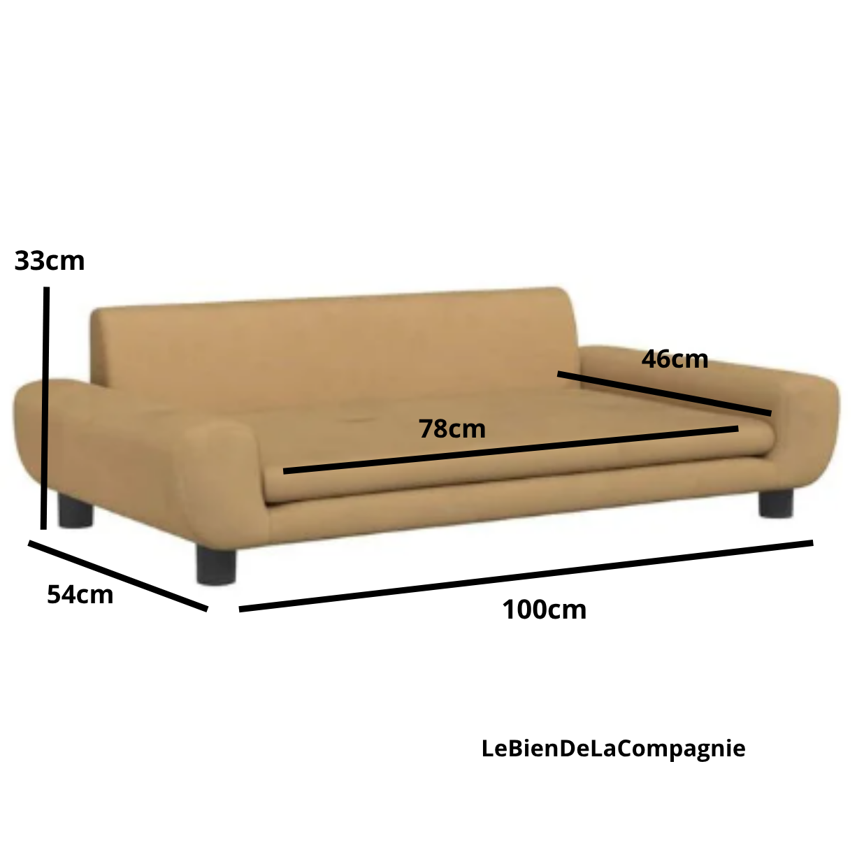 Canapé xl chien velours
