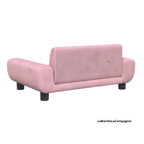Canapé chien velours scandinave