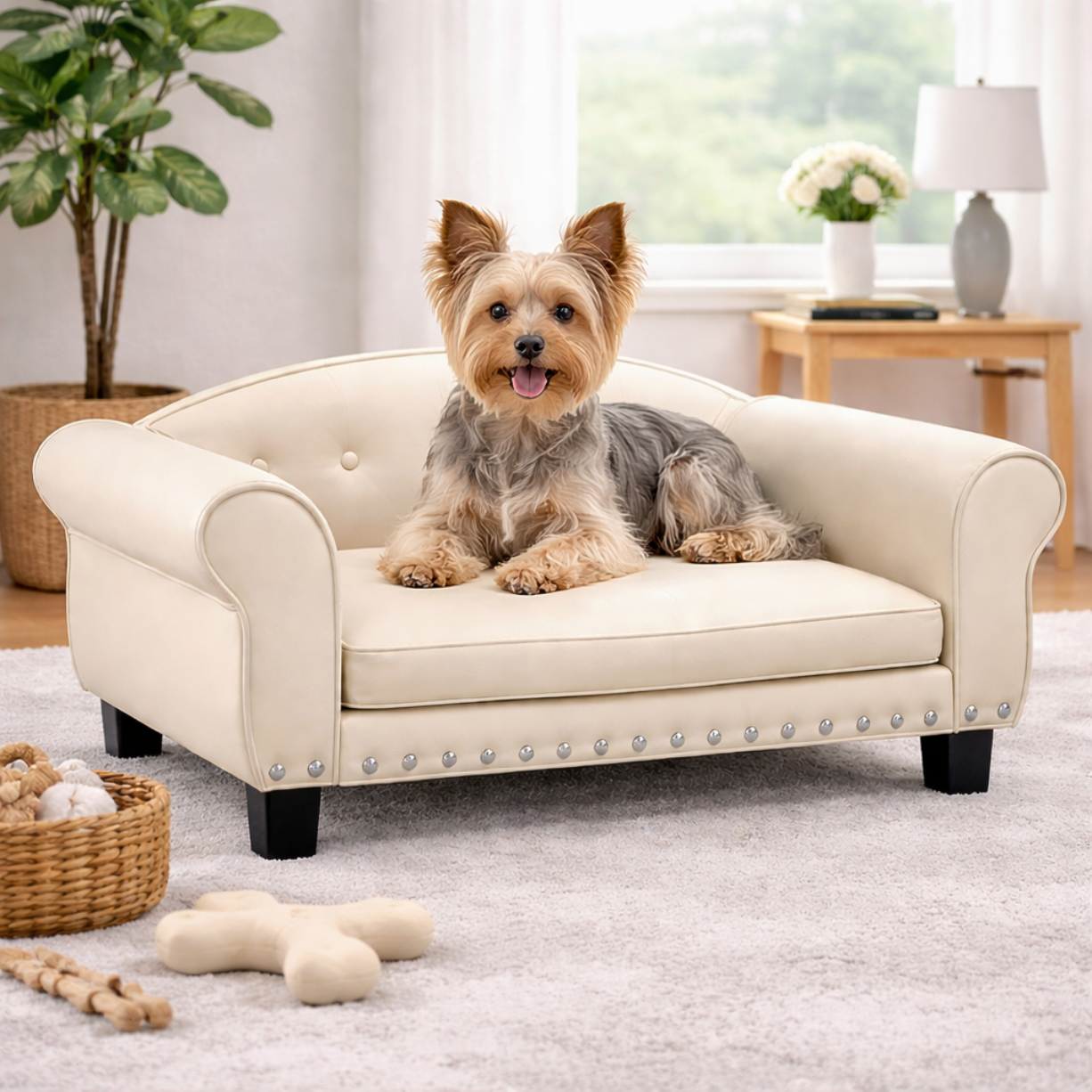 Canapé Chien & Chat Similicuir Elegant